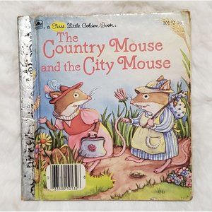 FAIR 1987 Country Mouse City Mouse First Golden Book Craft Supplies Vintage VTG